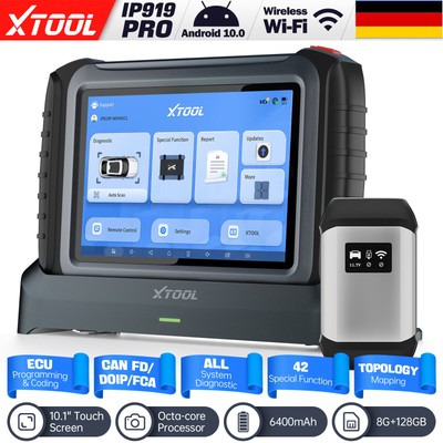 XTOOL IP919 OBD2 Diagnosegerät ECU Codierung, Schlüsselprogrammierwerkzeug