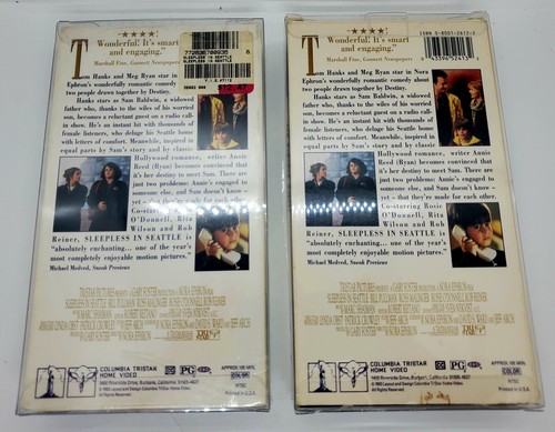 Sleepless In Seattle x2 (VHS 1993) 1 Factory Sealed 1 CIB! 1st Print Mint! 🎬 - Picture 3 of 13