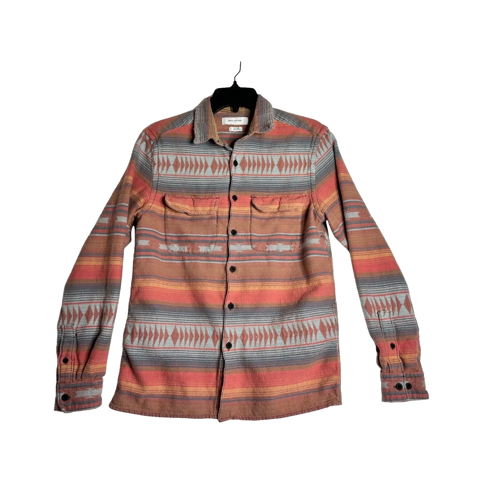 Повседневные мужские рубашки на пуговицах Urban Outfitters из хлопка вестерн