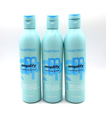 Lot/3 MATRIX amplify Volumizing System color XL conditioner ~ 13.5 oz x 3 ~