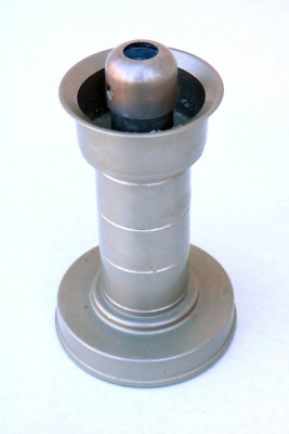 MID CENTURY Mod Industrial FOHL W.Germany Candle Holder Gun Metal Grey STEAM  YI