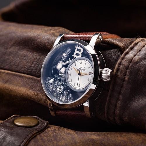 Uncle Scrooge Watch Mechanical Engraved Swiss 2025 Water Resistant Wristwatch - Picture 3 of 10