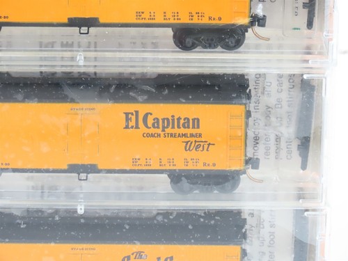 N Kadee Micro-Trains 47212 SFRD Santa Fe 40' Wood Sheathed Reefer 6 pack Sealed - Picture 9 of 17