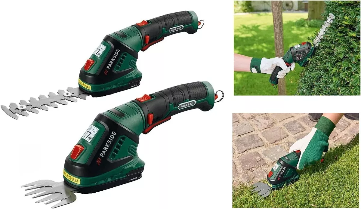 Parkside Coupe Bordures et Taille Haie 2 en 1 PGSA 4 A2 Jardinage