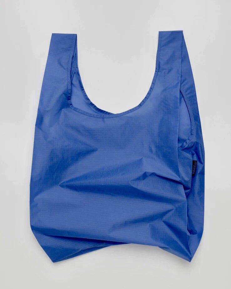 【新品•未使用】familiar BAGGU S size NEW! Baggu STANDARD BAG in “Pansy Blue” — Washable Recyc