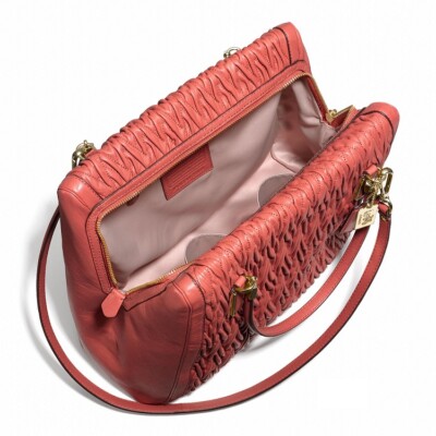 COACH 25984 Limited Edition Madison Gathered Twist Leather