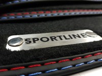 Sportline FußMatten FüR BMW X3 F25 Bj.2010-2017 Velours Metall Logo