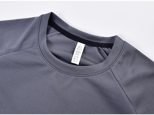 Schnelltrocknendes Netz Garn Oberteil Herren Bequem Sport T-Shirt Fitness Oberteil - Bild 7 von 13