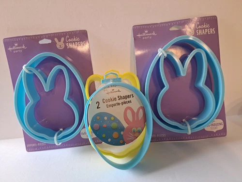Hallmark Easter COOKIE CUTTERS 3 Sets of 2