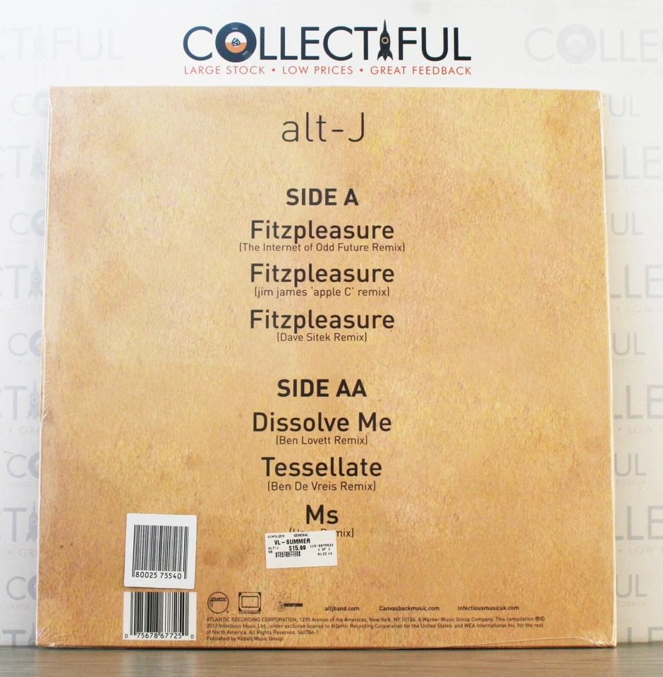 ALT-J - SUMMER - ATLANTIC 2013 - VINYL LP RECORD *SEALED*🔥 Foto 2 de 2