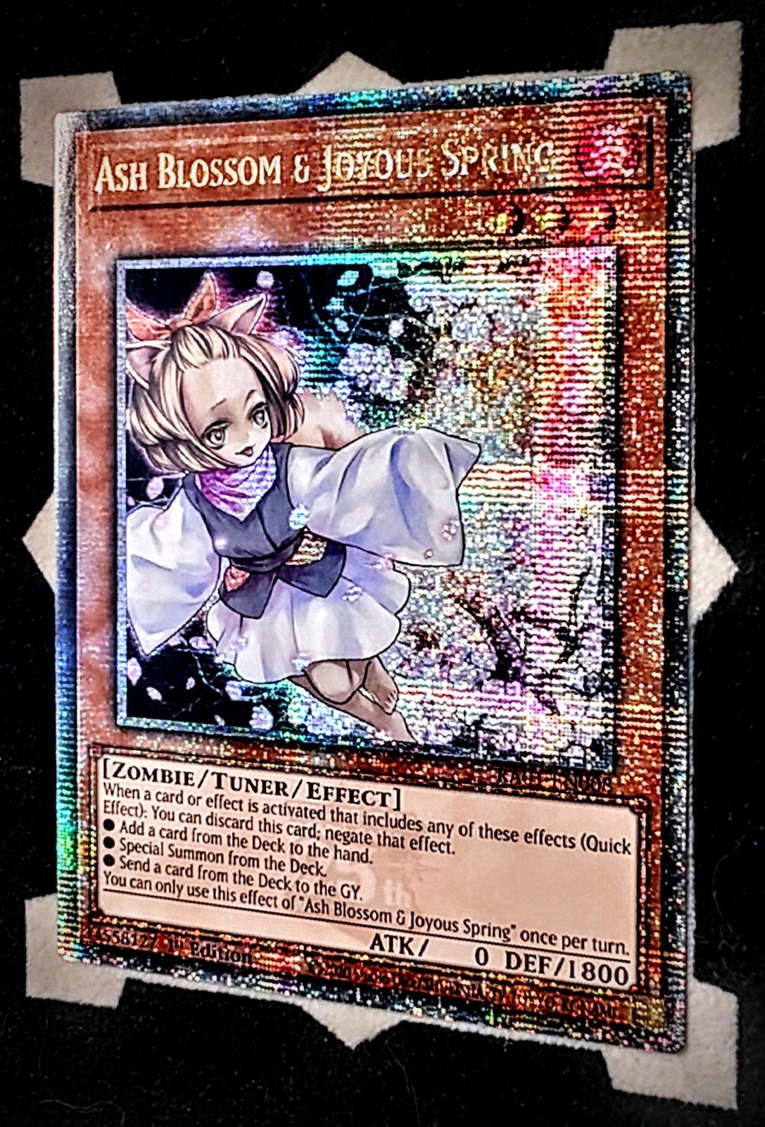 Ash Blossom & Joyous Spring RA01-EN008 Quarter Century Rare 1st Edition Yugioh Card
