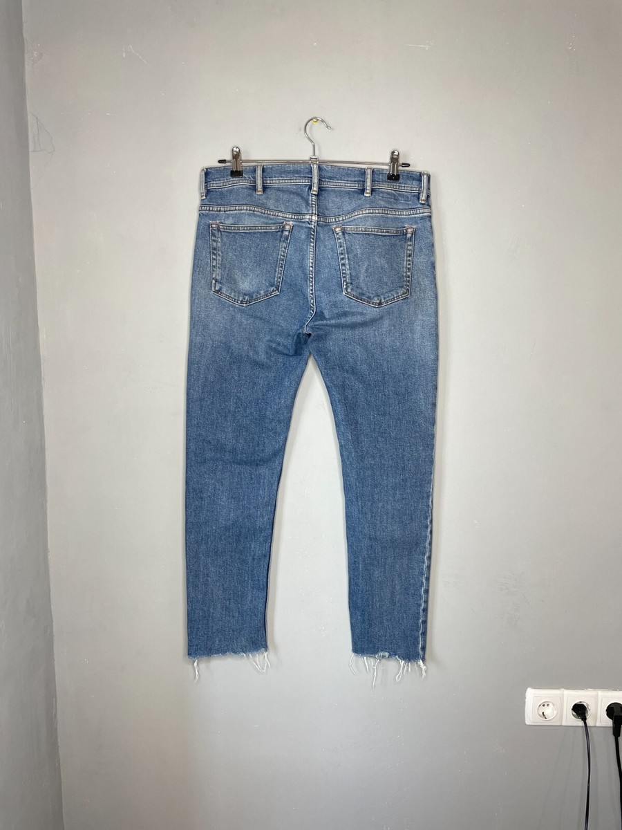 Acne Studios Bla Konst Mens North Mid Blue 1 Denim Jeans