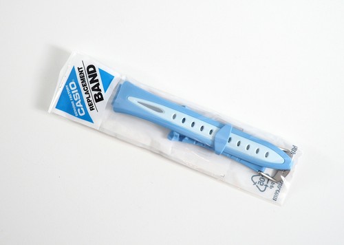 Genuine CASIO STR-400 Watch Blue band strap Rubber Brand new | eBay