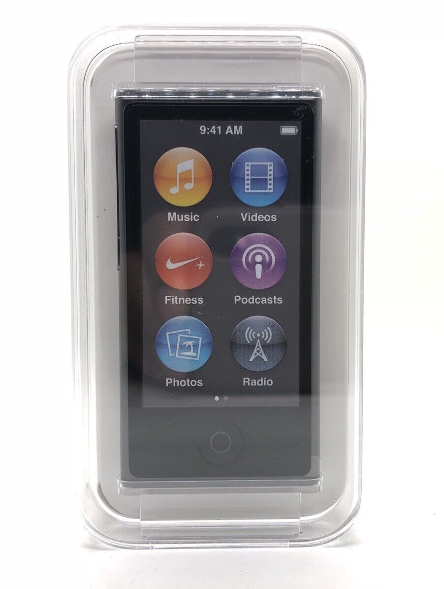 Apple iPod Nano 7. Generation Spacegrau Space Grey Gray Grau 16GB NEU NEW