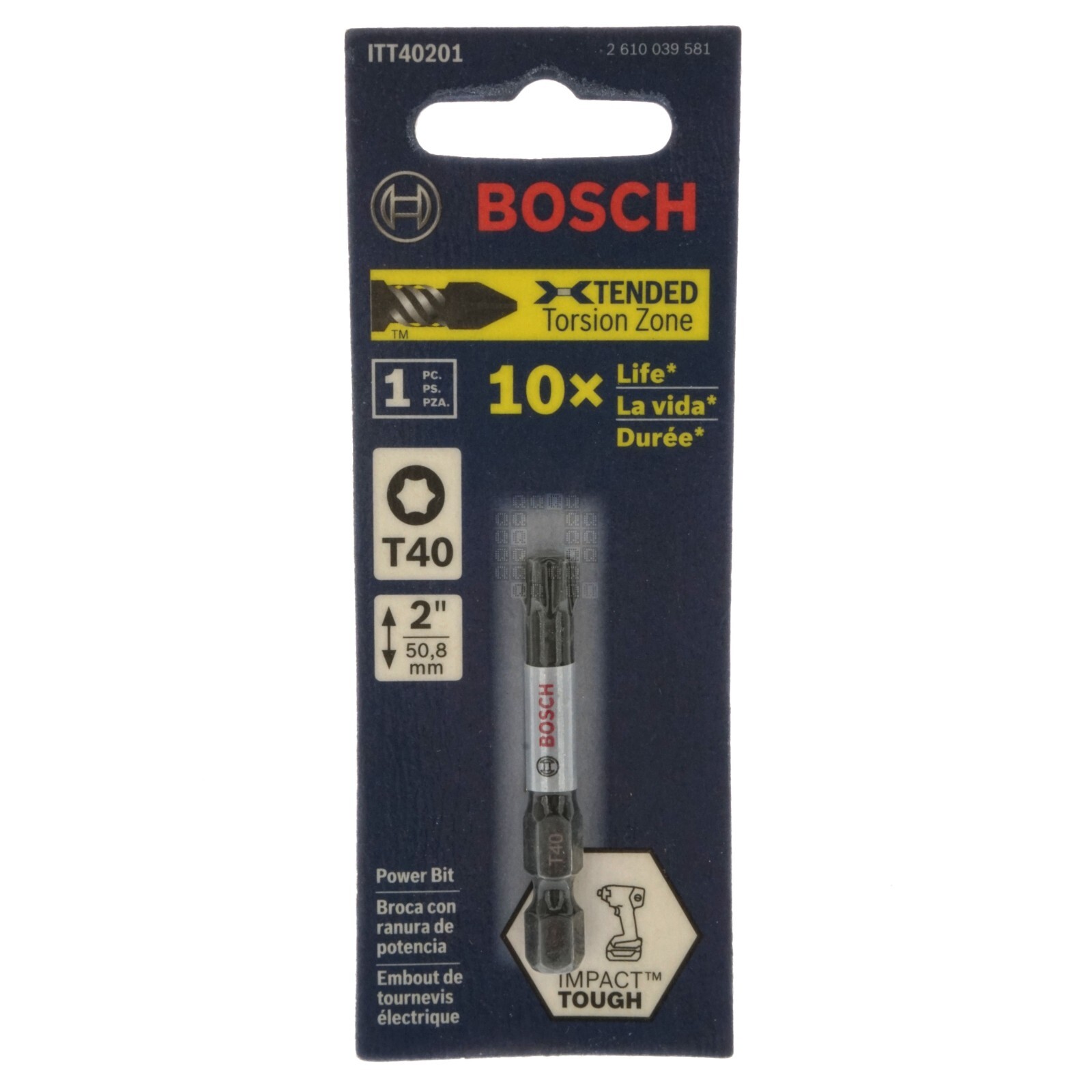 2" Torx #40 PWR Bit view 2