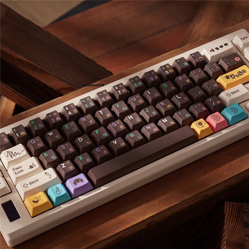 Afternoon Tea Doughnut Keycap 130 Keys Dye-sub PBT in Box for Cherry MX Keyboard - Image 4 of 4