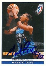 Murriel Page autographed Basketball Card (Washington) 2005 WNBA Enterprises #94