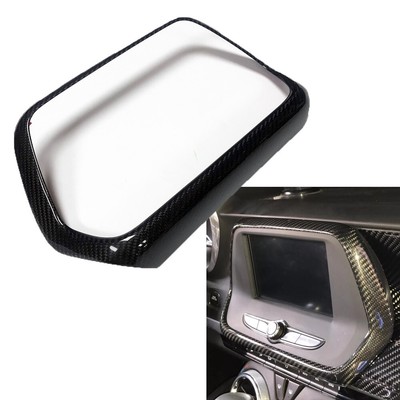 Carbon Fiber Navigation Panel 7'' 8'' Large Screen Cover Radio Trim for Camaro 16+