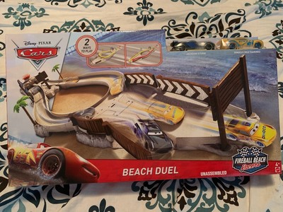 disney pixar cars fireball beach racers beach duel playset