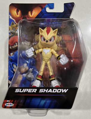 NEW 2025 Sonic The Hedgehog 3 Movie Wave 3 SUPER SHADOW 5  Action Figure