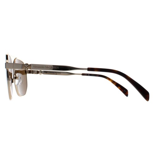 Alexander McQueen Gafas de Sol AM0458S 002 Oro Marrón - Imagen 3 de 6