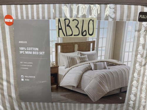 Harbor House Anslee 4-teiliges Baumwoll-Queen-Bettdecke Set taupe neu - Bild 4 von 7