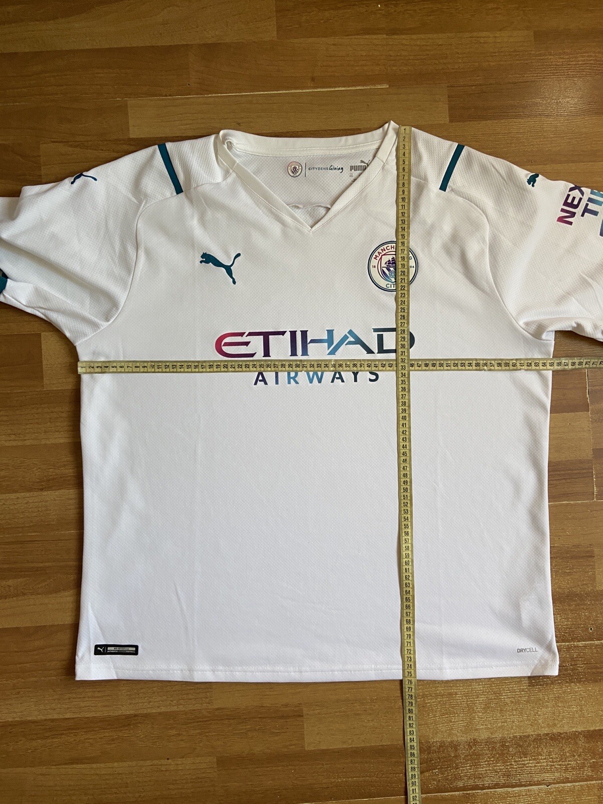 PUMA Hombre Manchester City Authentic Third Camiseta 21/22 Azul