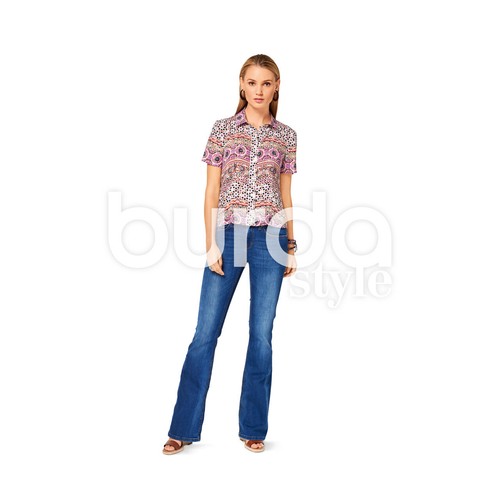 BURDA 6527 TOPS MISSES' Sewing Pattern Sizes 8 - 20 Skill: EASY - Picture 5 of 5