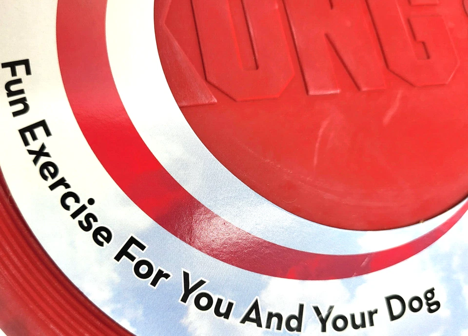 KONG Flexible Flyer Frisbee LARGE 9" Durable Soft Rubber Dog Fetch Toy - Image 4 of 4