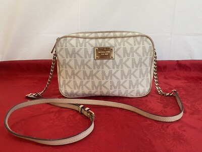 Michael Kors Handbag Jet Set Brown Crossbody In Super