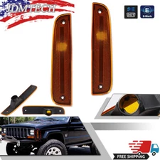 NEW FRONT CORNER TURN SIGNAL PARKING LIGHT LAMP LENS SET FOR 97-01 JEEP CHEROKEE