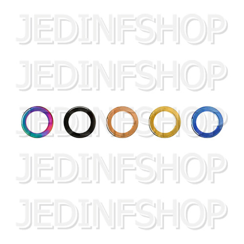 Segment Ring Hoop - Removable Piece | 2.4mm (10g) - 12mm | Titanium Anodised - Afbeelding 1 van 11