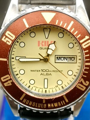 Vintage and Rare ALBA KIKI lady watch. HONOLULU HAWAII Y643-0300