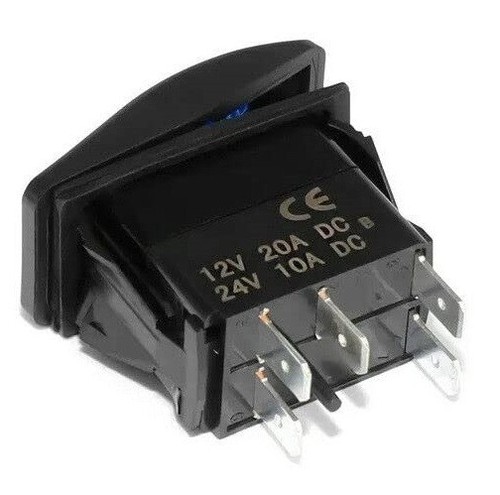 Blue LED Light Bar Dashboard Dash Rocker Switch 12V 24V ON-OFF SUV 4X4 ATV - Picture 6 of 9