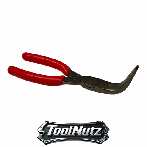 Snap-on Tools NEW 497ACF 7" RED Soft Grip 90° Angle Jaw Needle Nose Pliers USA - Picture 10 of 12