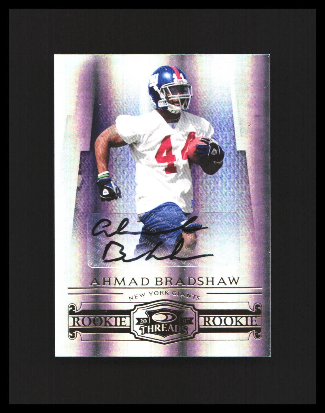 Ahmad Bradshaw Donruss Threads #231 Autograph