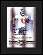 2007 Ahmad Bradshaw Rookie Card Auto - Donruss Threads Parallel /999 #231 Giants. rookie card picture