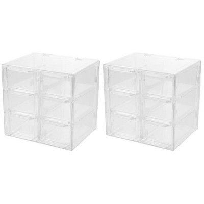 2 Pieces Desktop-aufbewahrungsbox Schreibtisch Desktop-Organizer