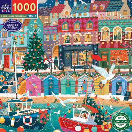 Puzzle (1000 T.) Weihnachten An Der KüSte (Eeboo) Neu/Ovp-image