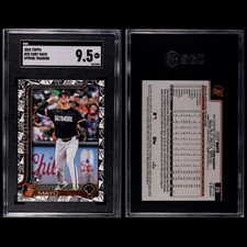 2025 Topps Series 1 Coby Mayo Rookie SGC Graded 9.5 MT+ Spring Training SP POP 1