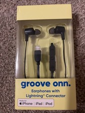 Groove Onn Wired Earphones With Lightning Connector For iPhone/iPad/iPod