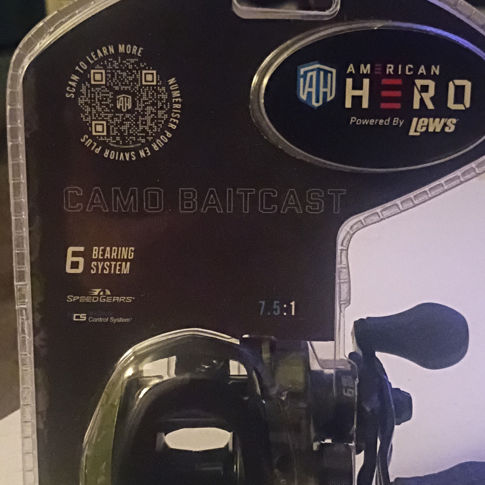 Lew's American Hero Baitcast Reel 6 Bearings 7.5:1 Gear Rati