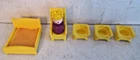 Vintage Fisher Price Little People Castle Figure & Furniture Toy Lot Toy Bundle