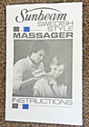 Sunbeam Imperial Massager Vintage Swedish 2 Speed 1857-1 Tested Works. — photo 3