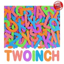 cometin Glitter Foam Letters Rainbow 5 Pack