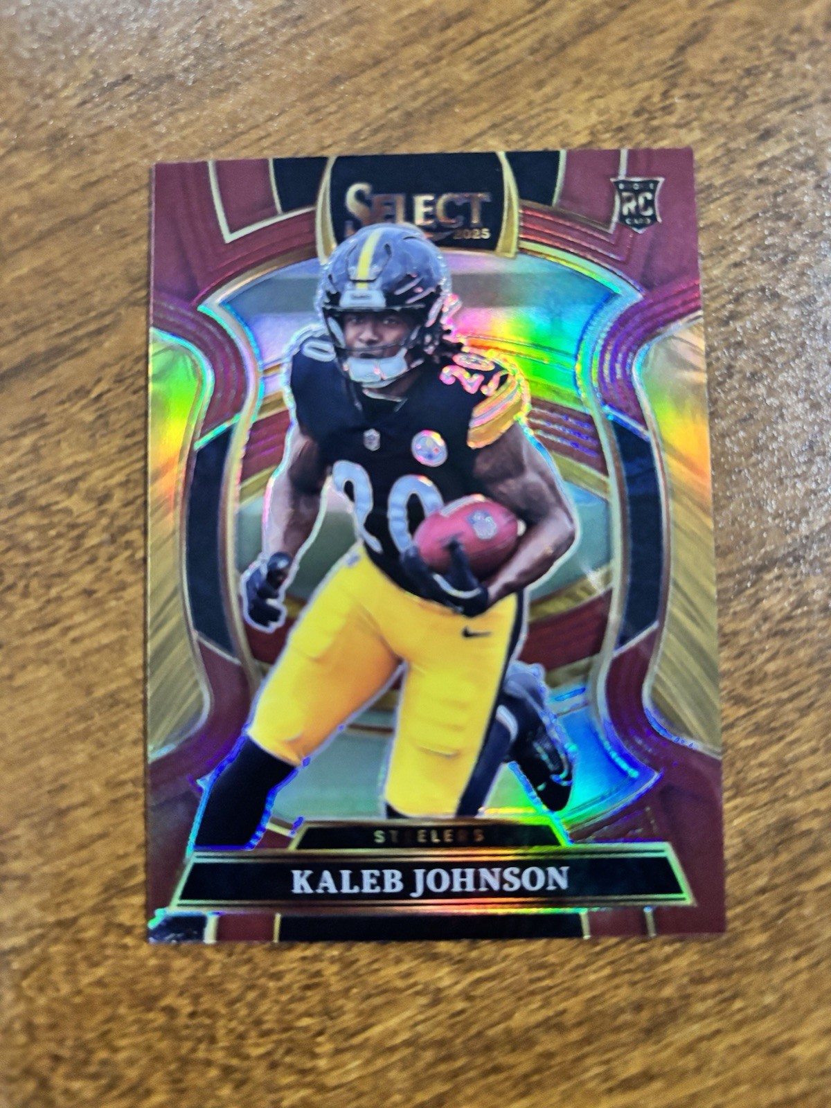 ✨2025 Panini Select Kaleb Johnson Concourse Maroon Prizm /149 Steelers RC #52