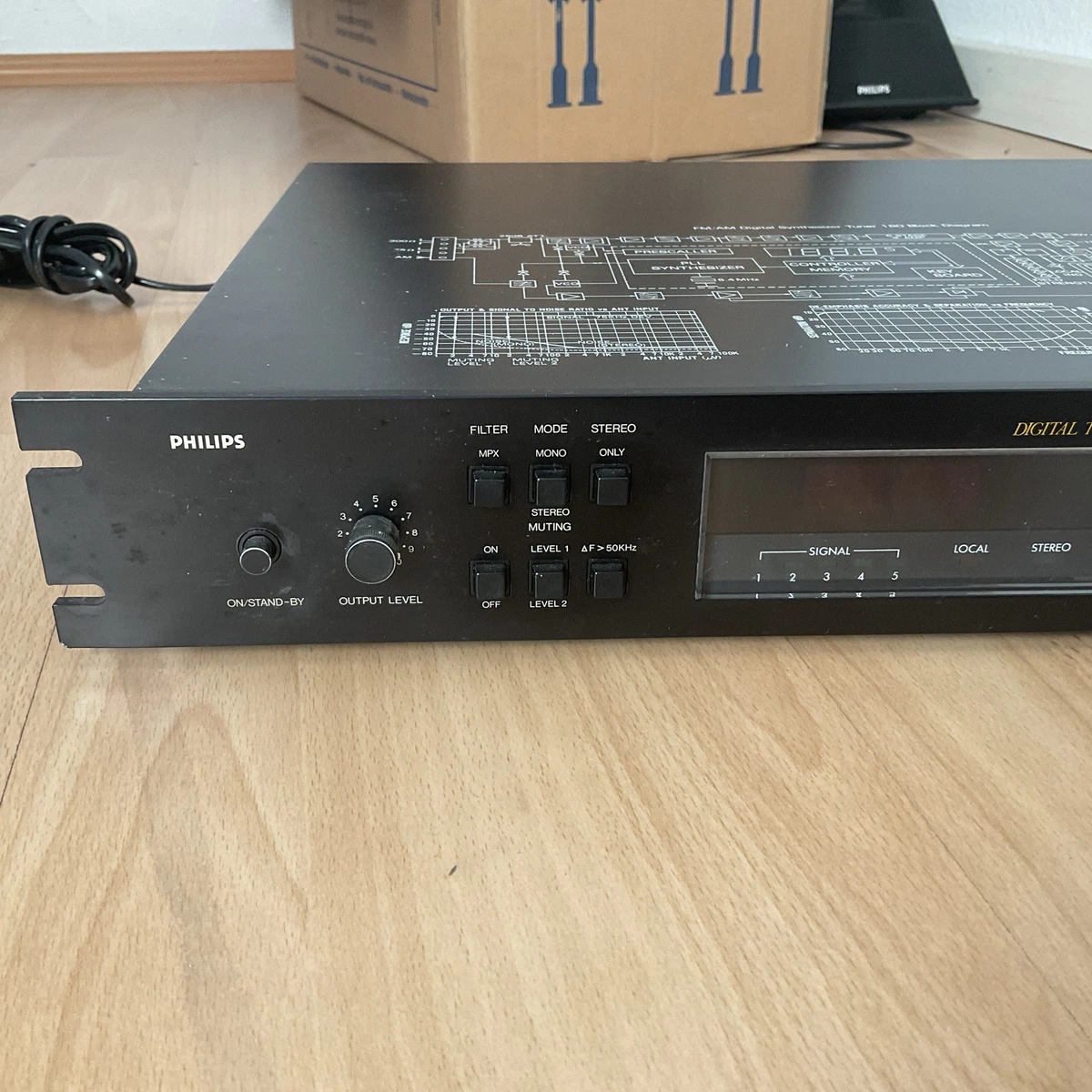 Sintonizador digital PHILIPS modelo 180 con manual de servicio