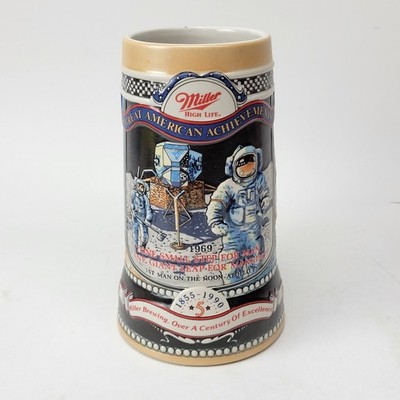Miller High Life NASA Space Apollo 1855-1990 Beer Stein 5th Series  7''
