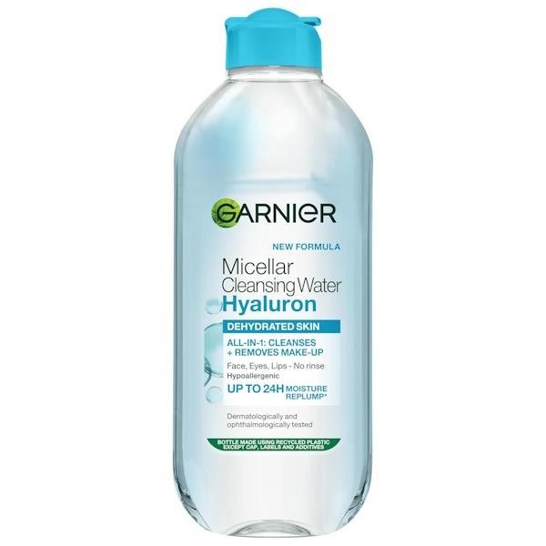 Garnier Micellar Hyaluronic Aloe Water Facial Cleanser For Dehydrated Skin 400Ml - Image 2