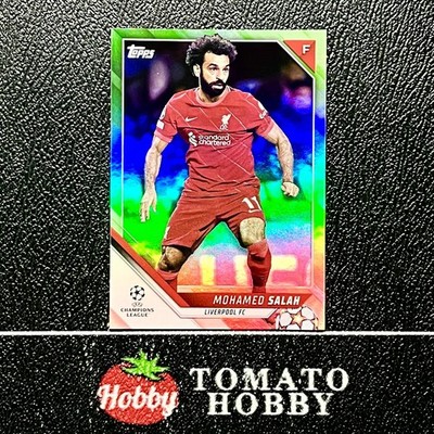 MOHAMED SALAH /199 GREEN REFRACTOR TOPPS FLAGSHIP UEFA 2021-22 LIVERPOOL
